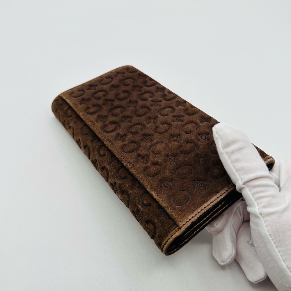 Celine Leather Embossed Monogram Wallet - Picture 4 of 13